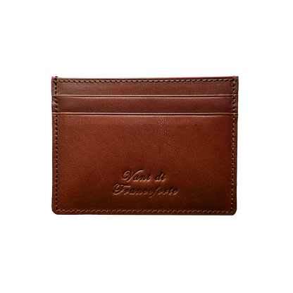 Premium Italian cow leather Cardholder - Coffee Brown