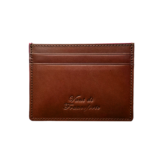 Premium Italian cow leather Cardholder - Coffee Brown