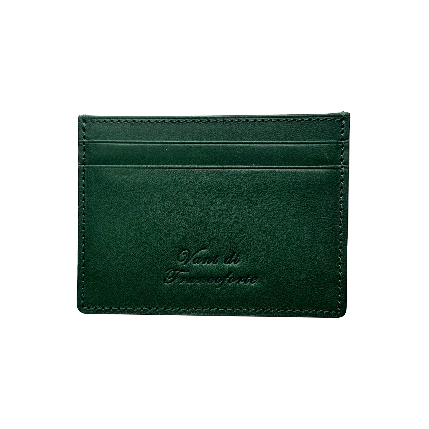 Premium Italian cow leather Cardholder - Forest Green