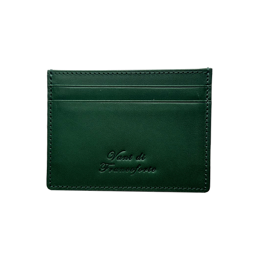 Premium Italian cow leather Cardholder - Forest Green